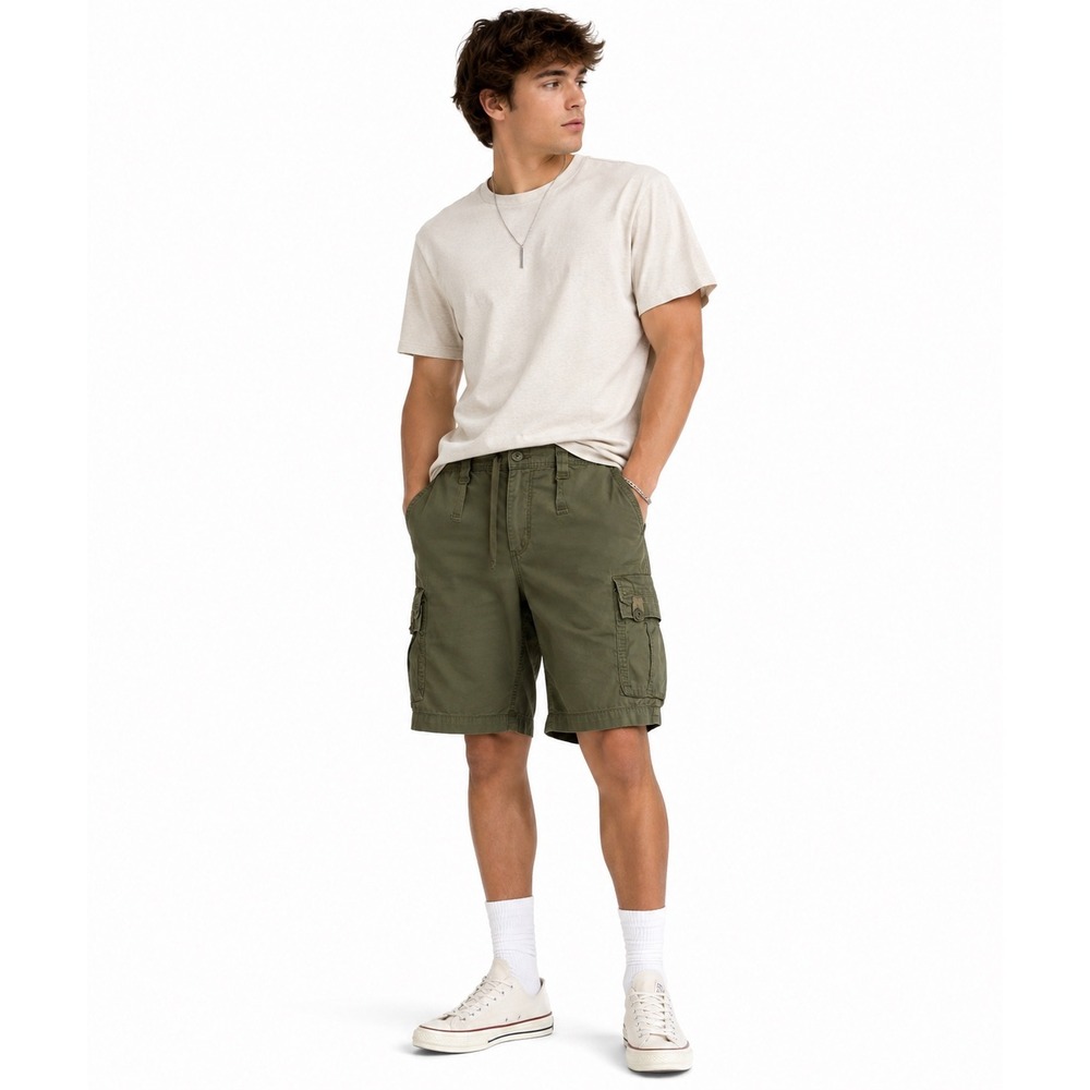 Vintage Genes Cargo Shorts 28 Green Slim Fit Original Stacked Utility Gorpcore